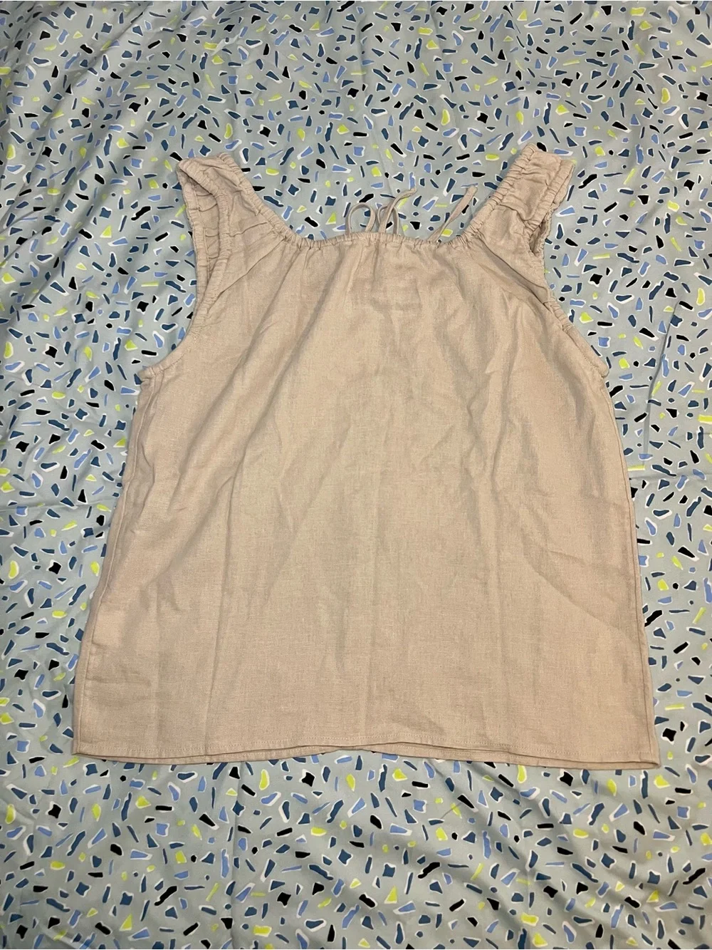 JCREW Linen-blend tank top